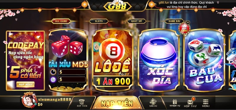 G88 fun - Sân chơi đẳng cấp của anh em cược thủ năm 2024 3 Game bài đổi thưởng của cổng game g88 fun