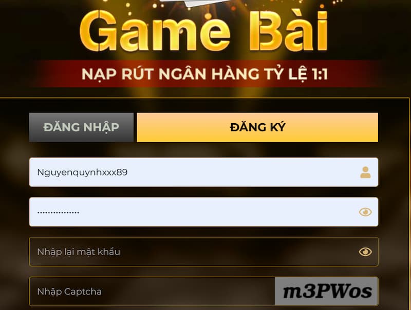 Zowin - Cổng game bài đổi thưởng uy tín hàng đầu hiện nay 3 Các thao tác đăng ký tài khoản tại cổng game Zowin